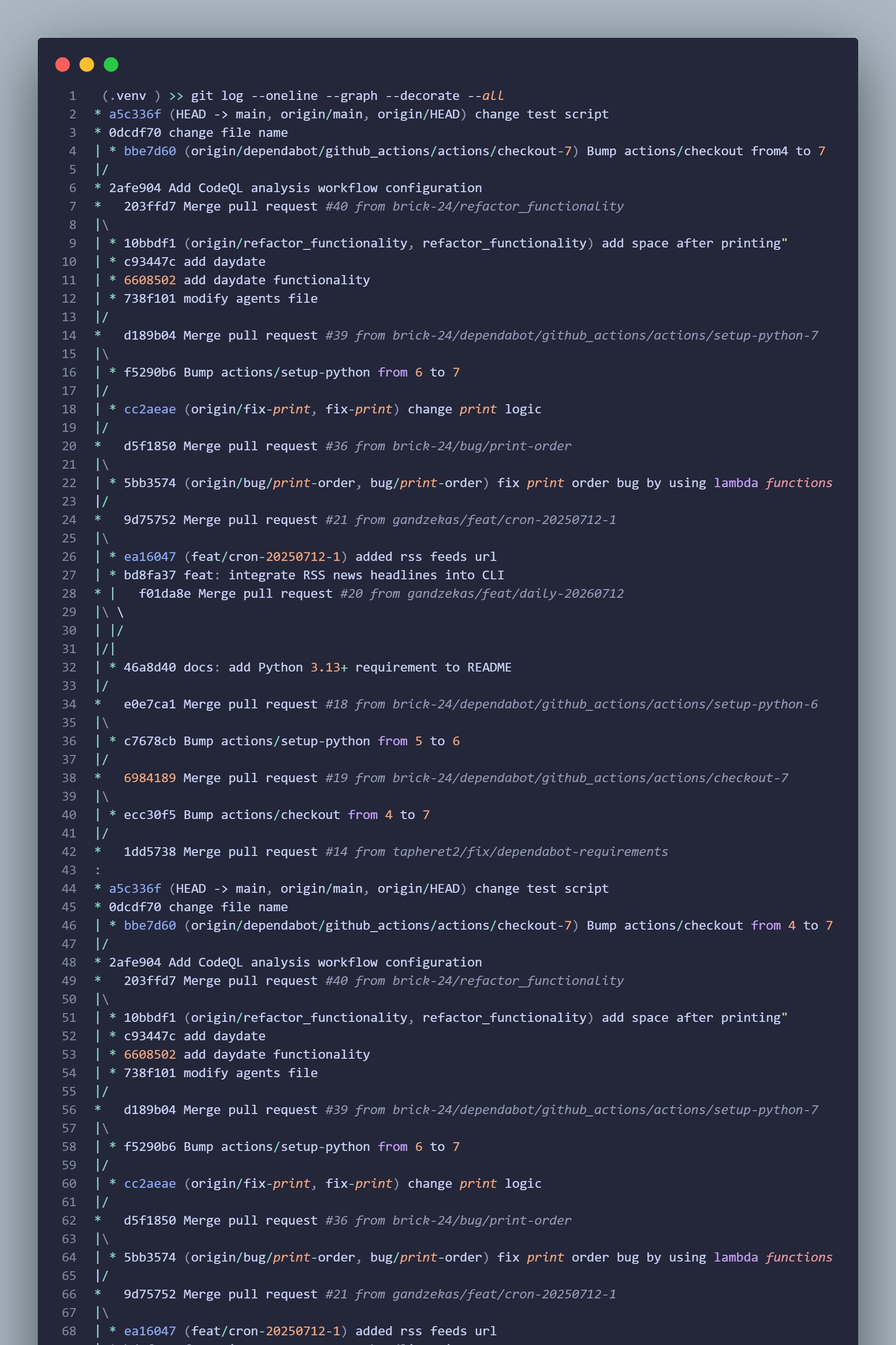 Git Branch Example